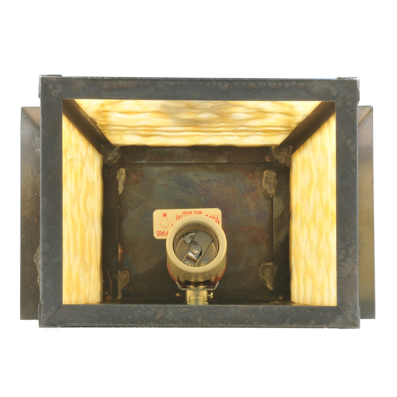 Brown Direct Wired Electric 1-Light Sconce