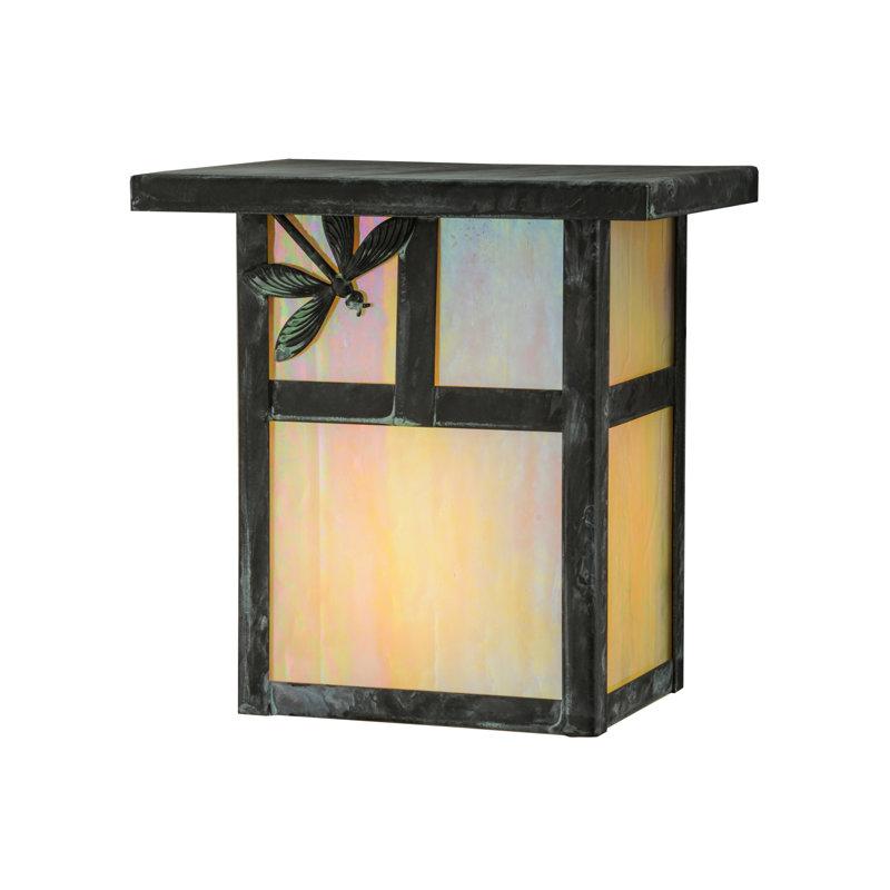 Bronze Dragonfly Mission Lodge 1-Light Dimmable Sconce