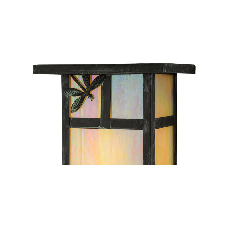 Bronze Dragonfly Mission Lodge 1-Light Dimmable Sconce