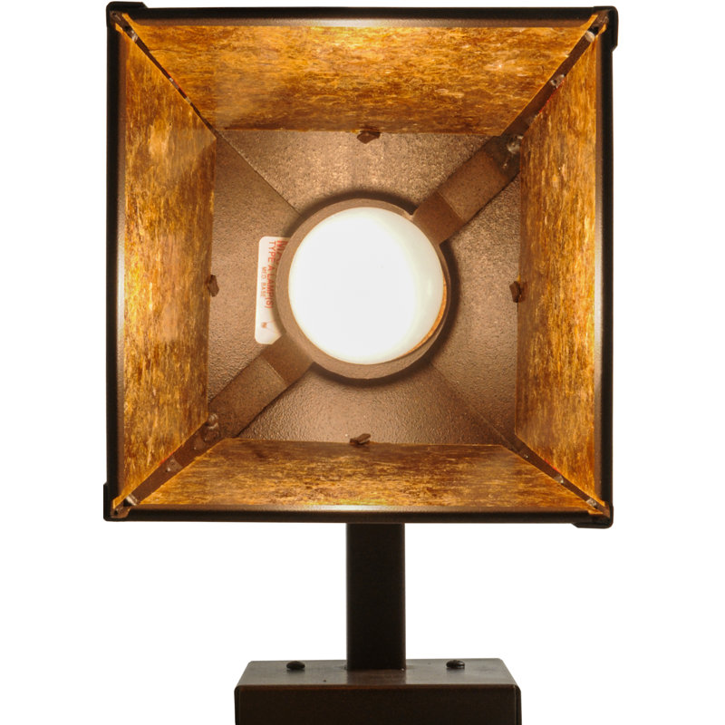 Amber Mica Cafe Noir Lantern Wall Sconce