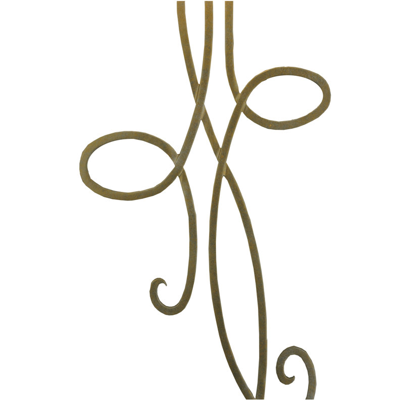 Champagne Metallic Scrollwork Sconce with Eggshell Shade