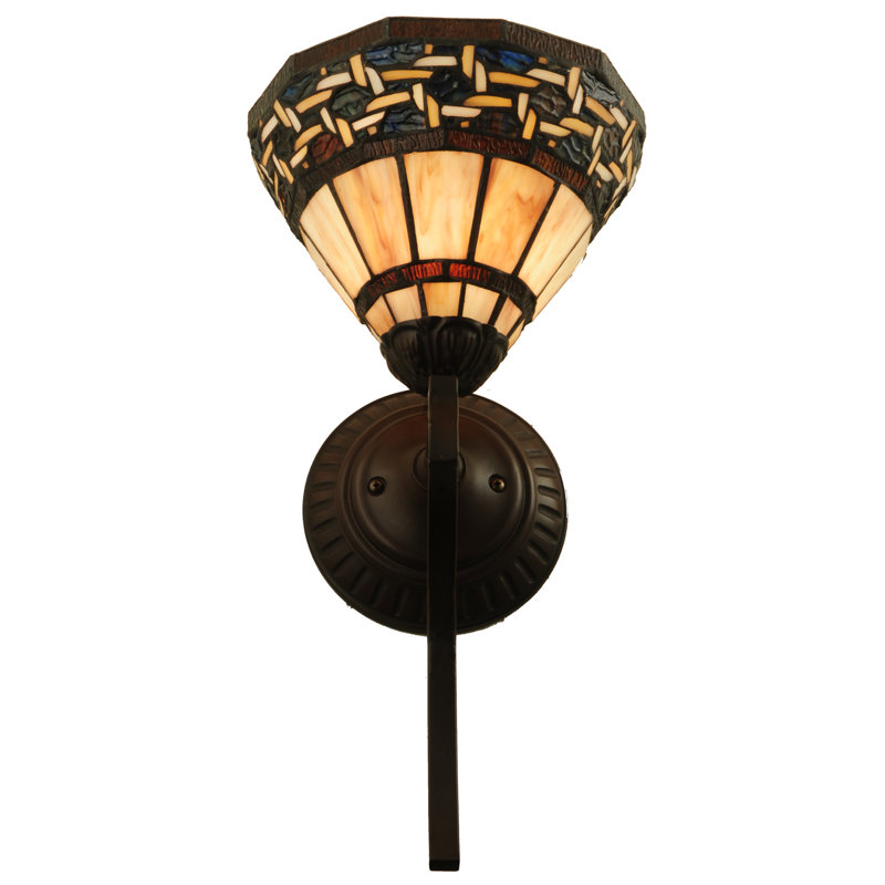 Ilona 18" Bronze and Black 1-Light Wall Sconce