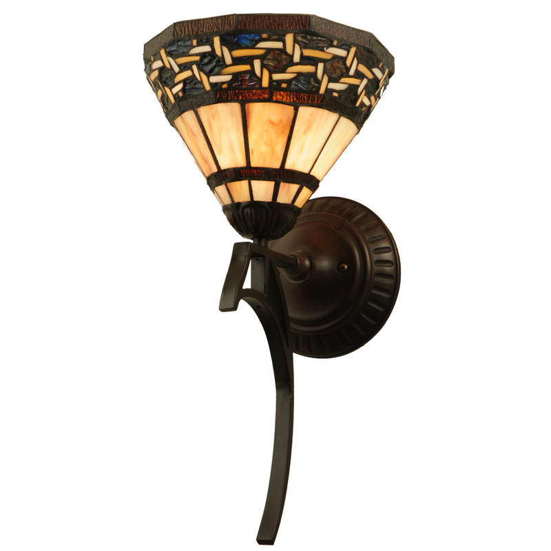Ilona 18" Bronze and Black 1-Light Wall Sconce