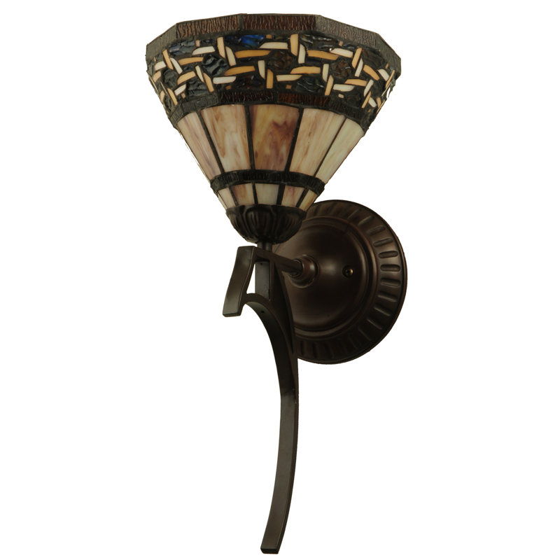 Ilona 18" Bronze and Black 1-Light Wall Sconce