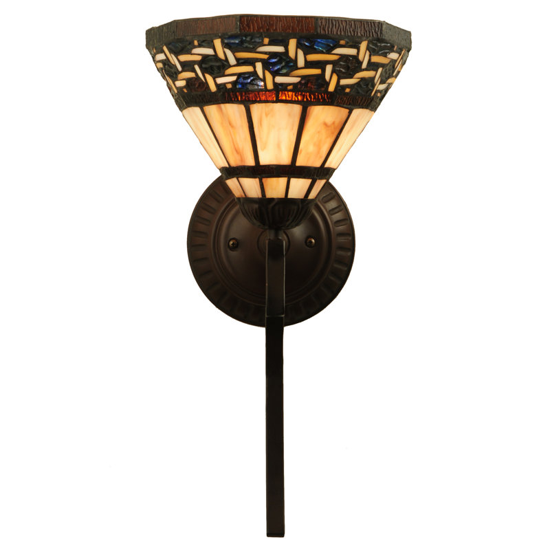 Ilona 18" Bronze and Black 1-Light Wall Sconce