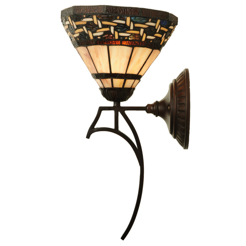 Ilona 18" Bronze and Black 1-Light Wall Sconce