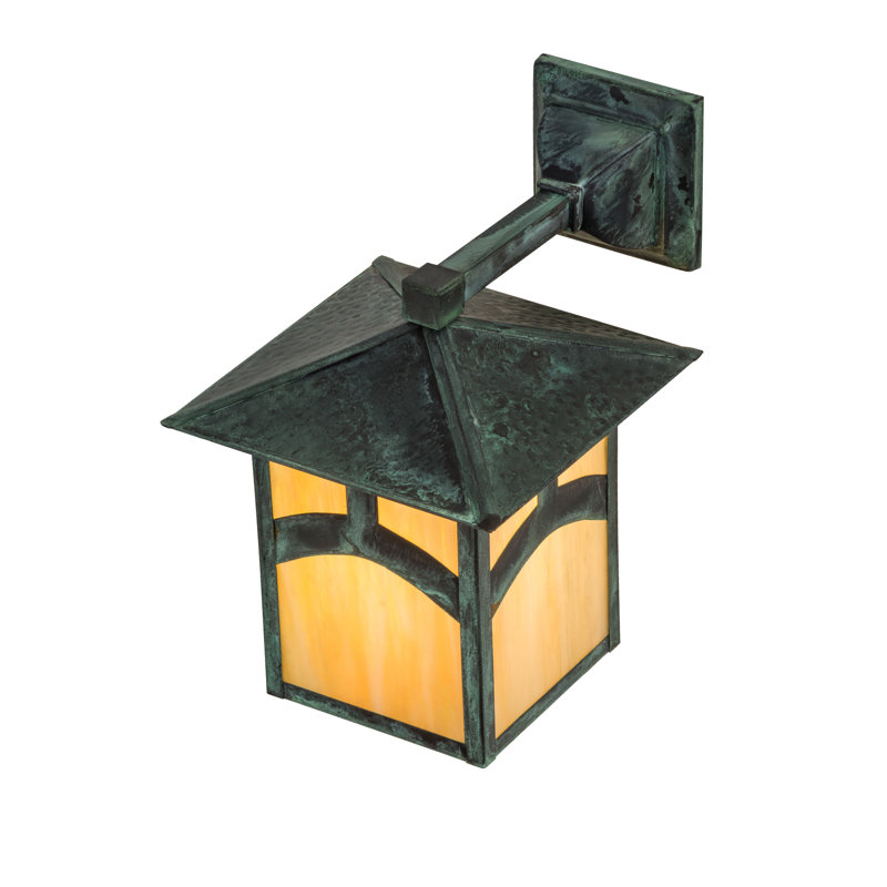 Craftsman 12" White Energy Star Outdoor Wall Lantern