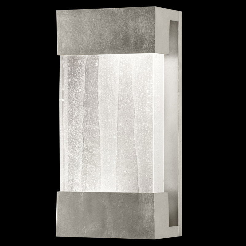 Crystal Bakehouse 30" Silver Leaf Modern Sconce
