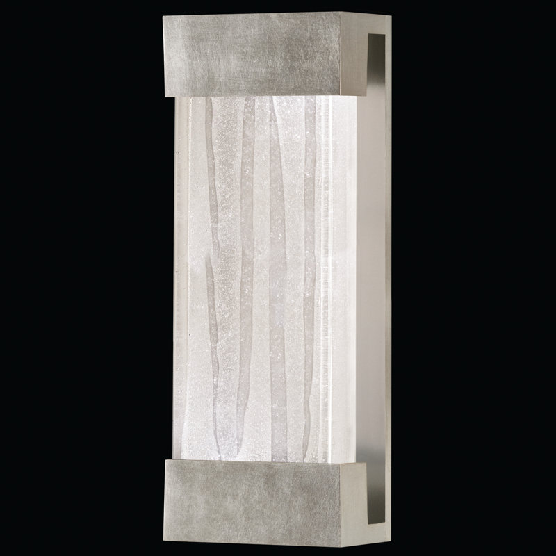 Crystal Bakehouse 30" Silver Leaf Modern Sconce