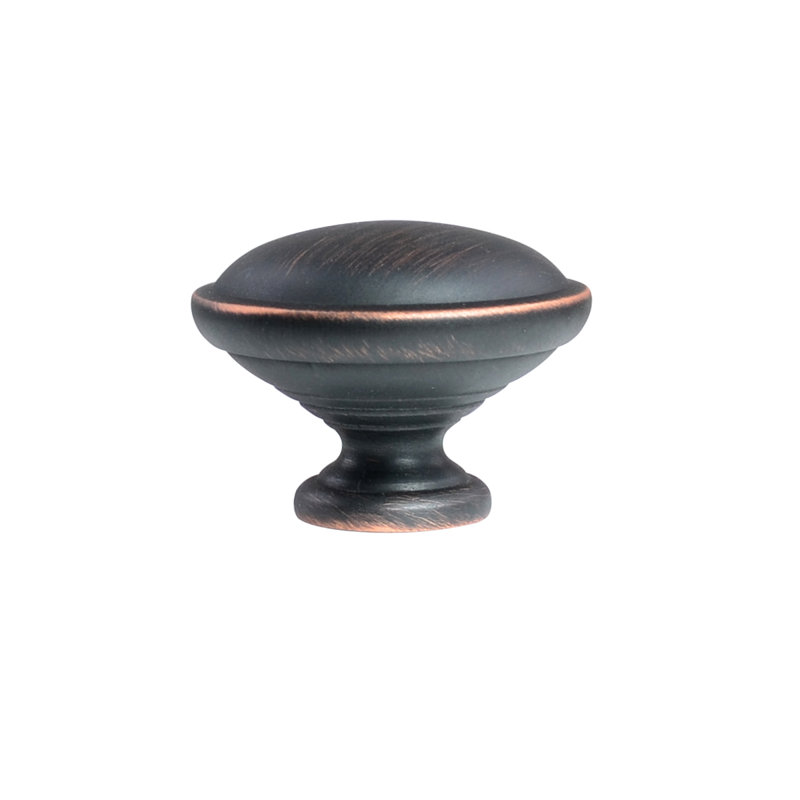 Oil Rubbed Bronze Traditional Round Cabinet Knob 10-Pack