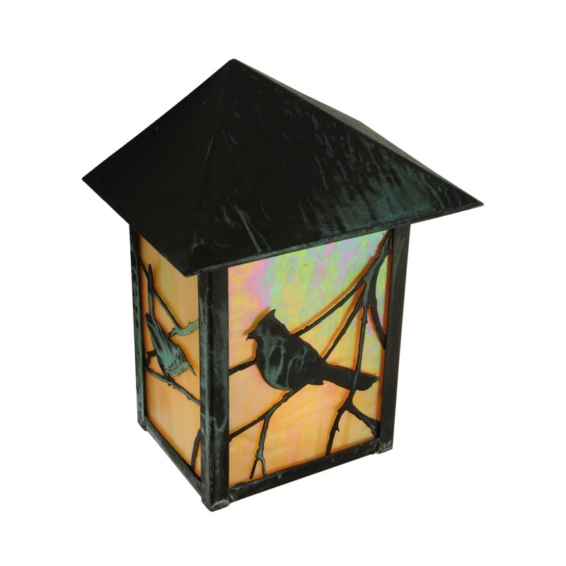 Rustic Brass 1-Light Direct Wired Electric Sconce