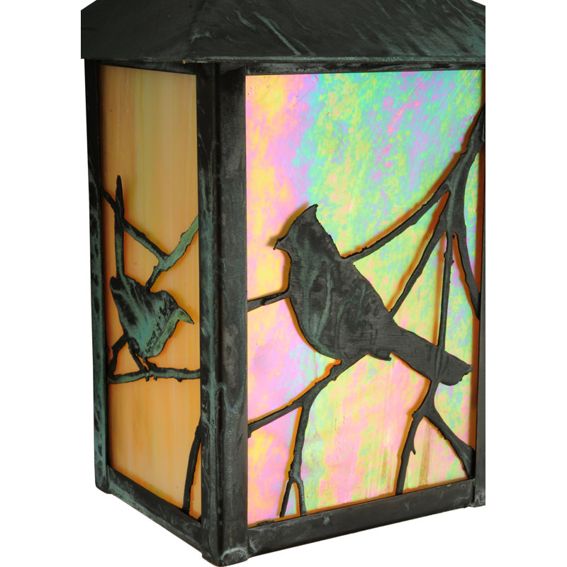 Rustic Brass 1-Light Direct Wired Electric Sconce