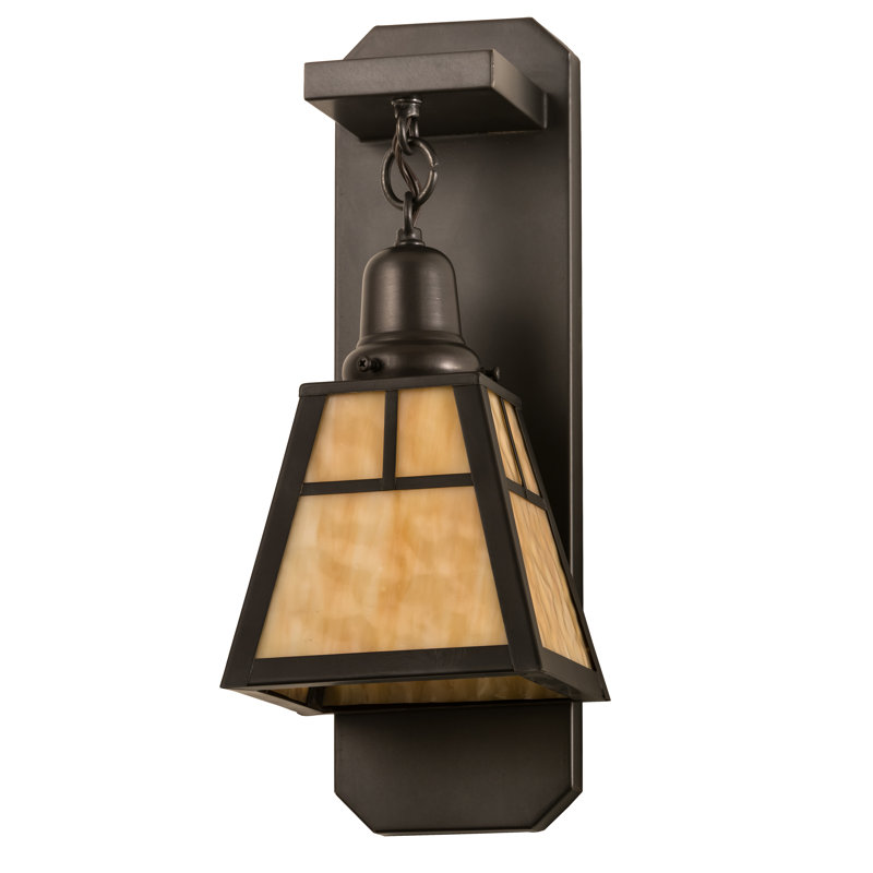 Handcrafted Solid Brass 1-Light Outdoor Wall Sconce