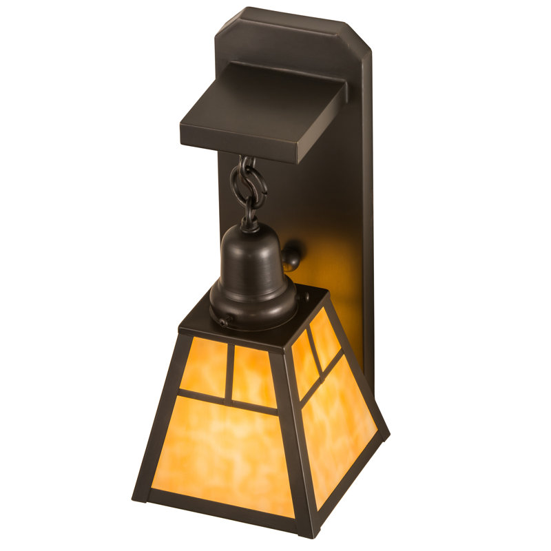 Handcrafted Solid Brass 1-Light Outdoor Wall Sconce