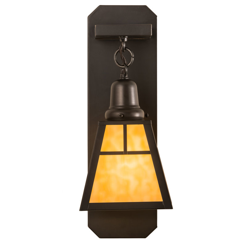 Handcrafted Solid Brass 1-Light Outdoor Wall Sconce