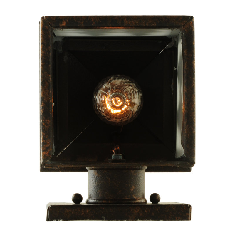 Seneca Tall Pines 1-Light Black Outdoor Wall Sconce
