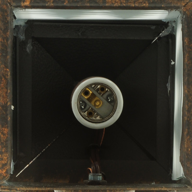 Seneca Tall Pines 1-Light Black Outdoor Wall Sconce
