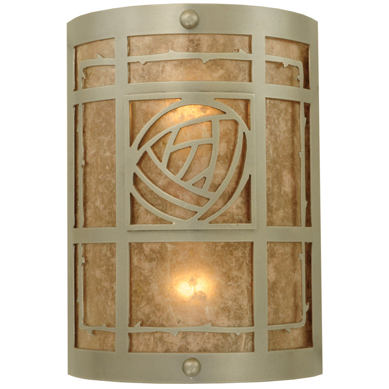 Elegant Nickel 2-Light Direct Wired Wall Sconce