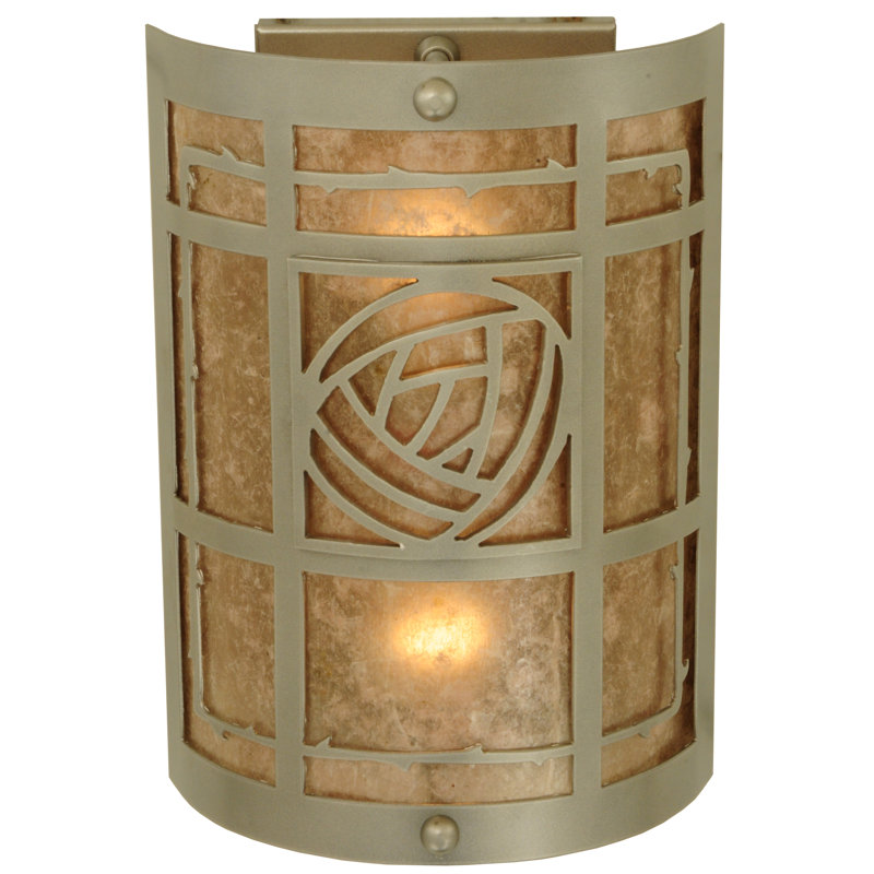 Elegant Nickel 2-Light Direct Wired Wall Sconce