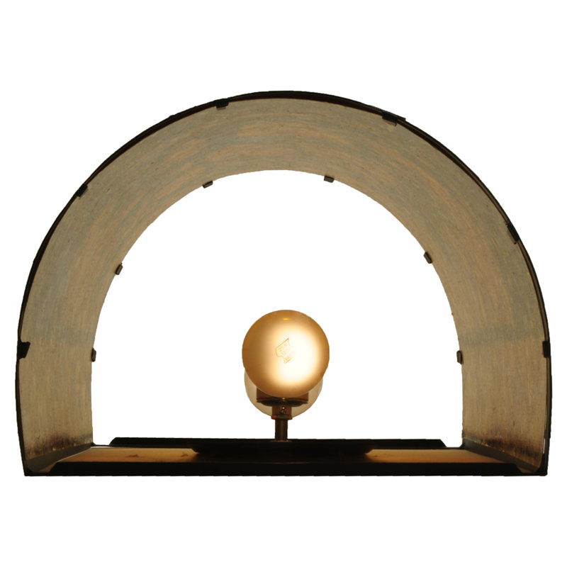 Black and Amber Mica Antelope Wall Sconce