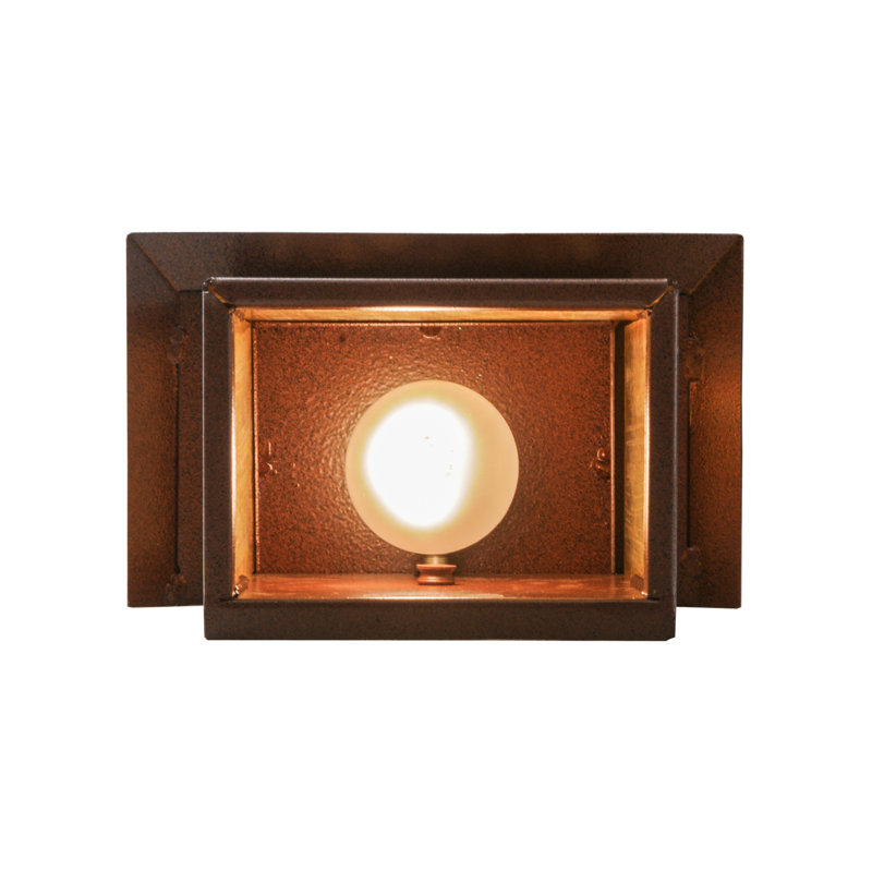 Rustic Pinecone Beige Glass Wall Sconce