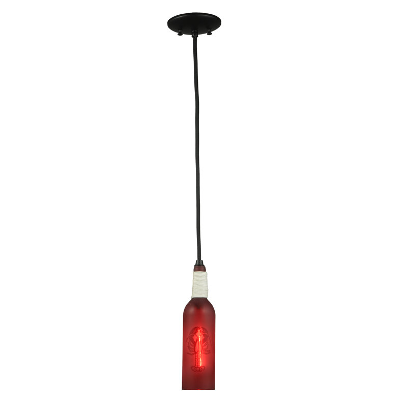 Black Glass Globe Mini Pendant Light - Energy Star Indoor/Outdoor