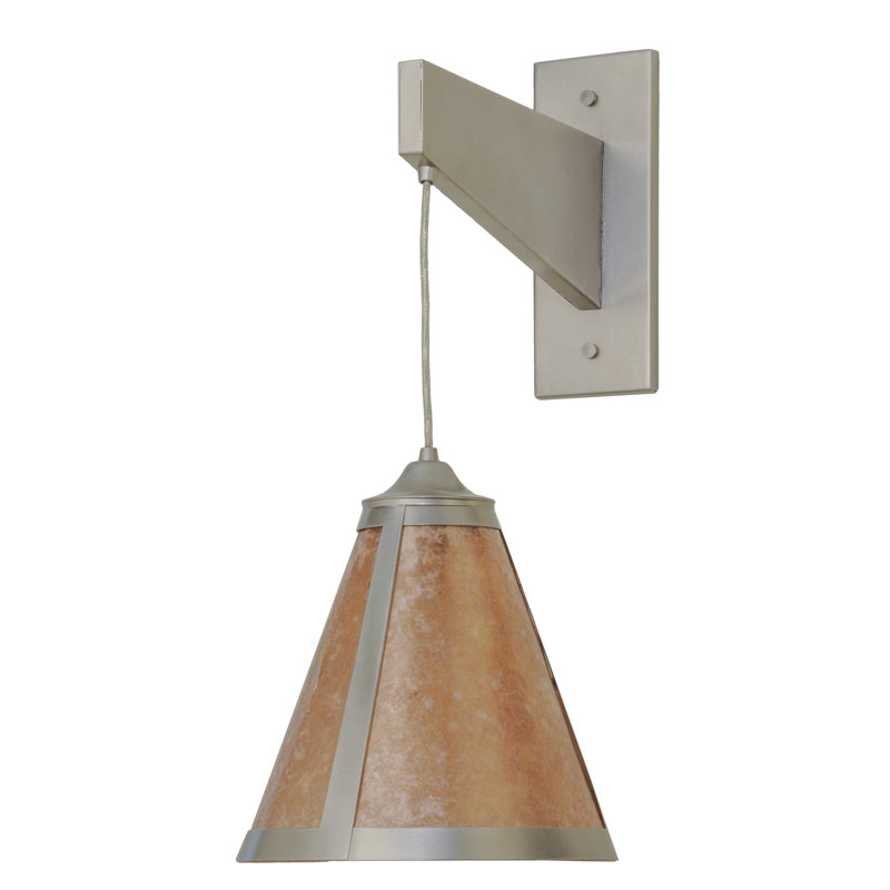 Mission Cantilever 1-Light Nickel Energy Star Wall Sconce