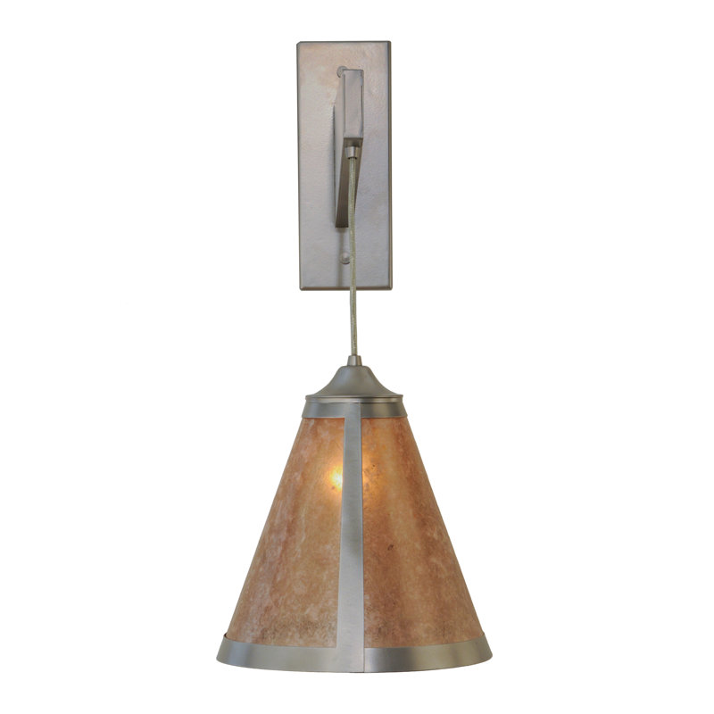 Mission Cantilever 1-Light Nickel Energy Star Wall Sconce