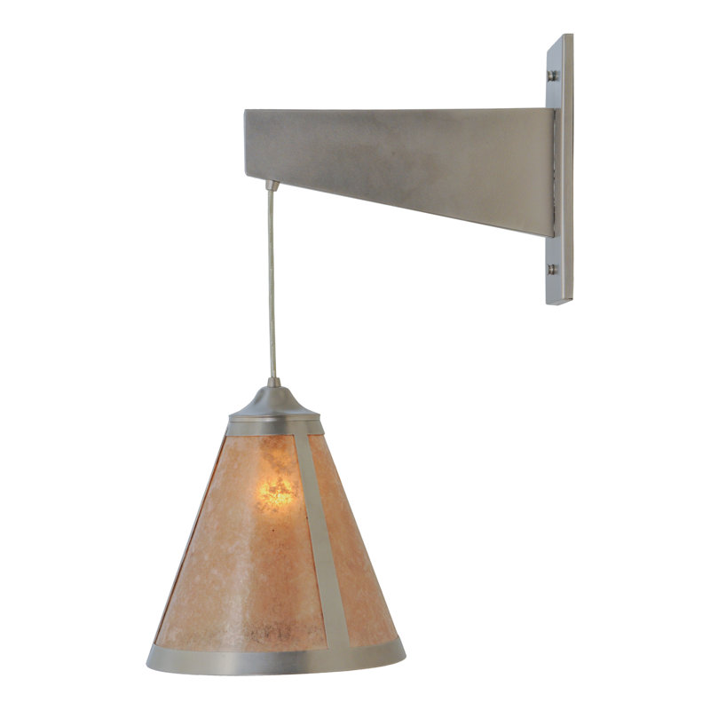 Mission Cantilever 1-Light Nickel Energy Star Wall Sconce