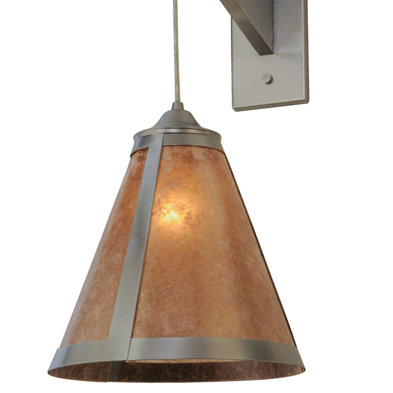 Mission Cantilever 1-Light Nickel Energy Star Wall Sconce