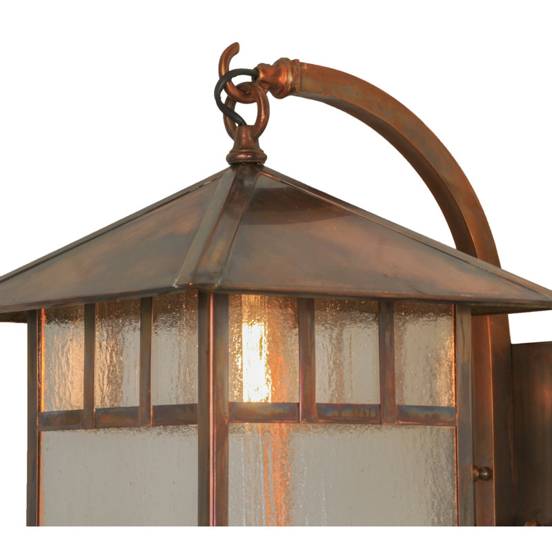 Seneca Double Bar Mission 1-Light Solid Brass Sconce