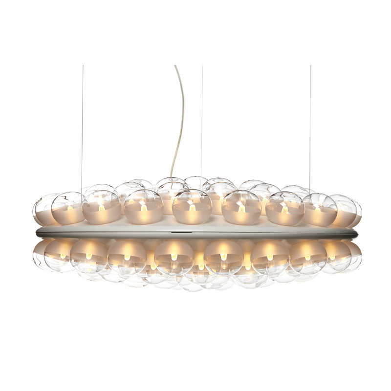 White LED Round Double Suspension Light