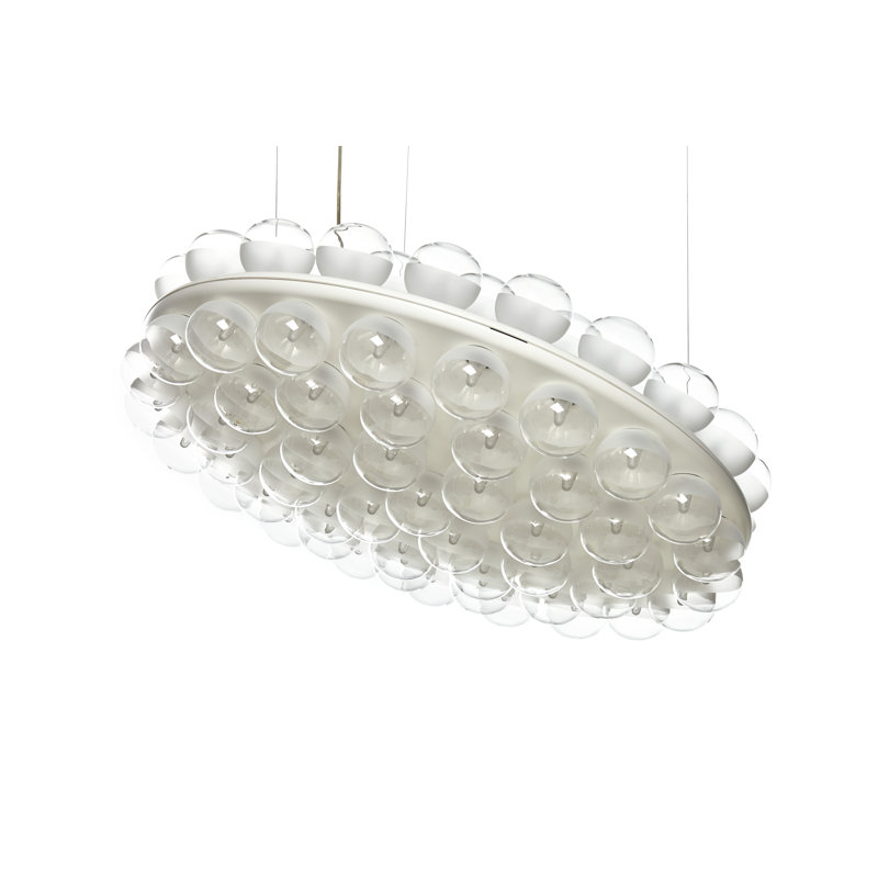 White LED Round Double Suspension Light