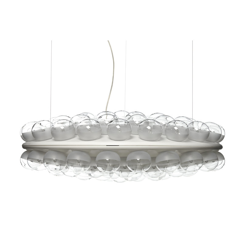 White LED Round Double Suspension Light