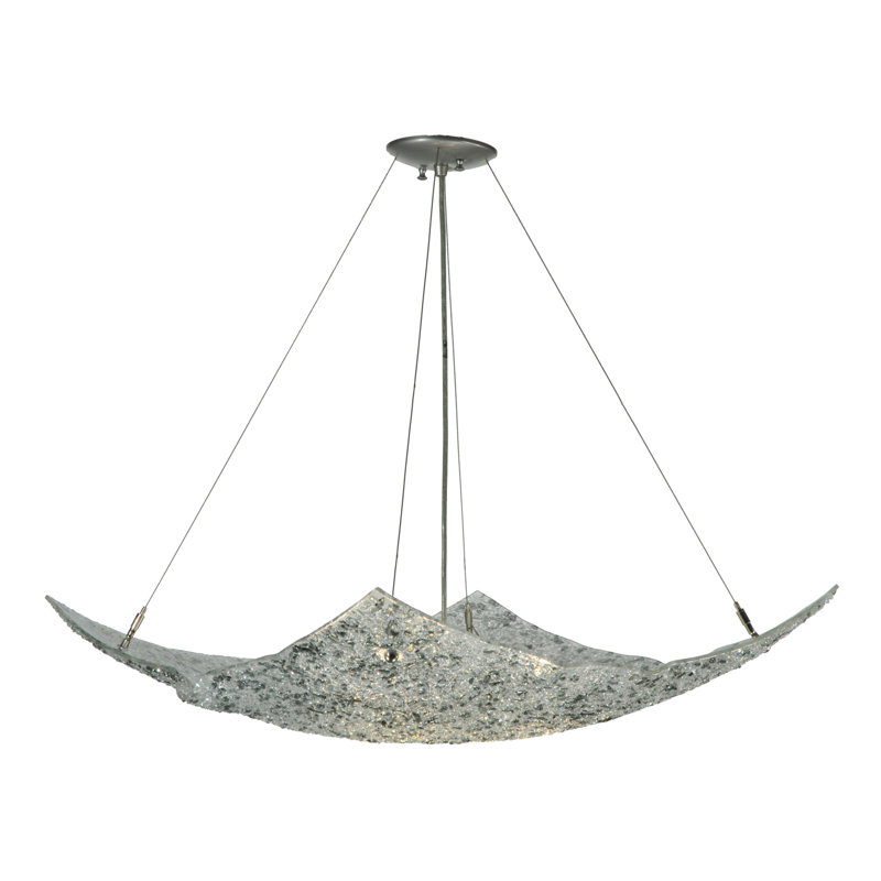 Metro Fusion 24" Nickel Frame LED Globe Chandelier