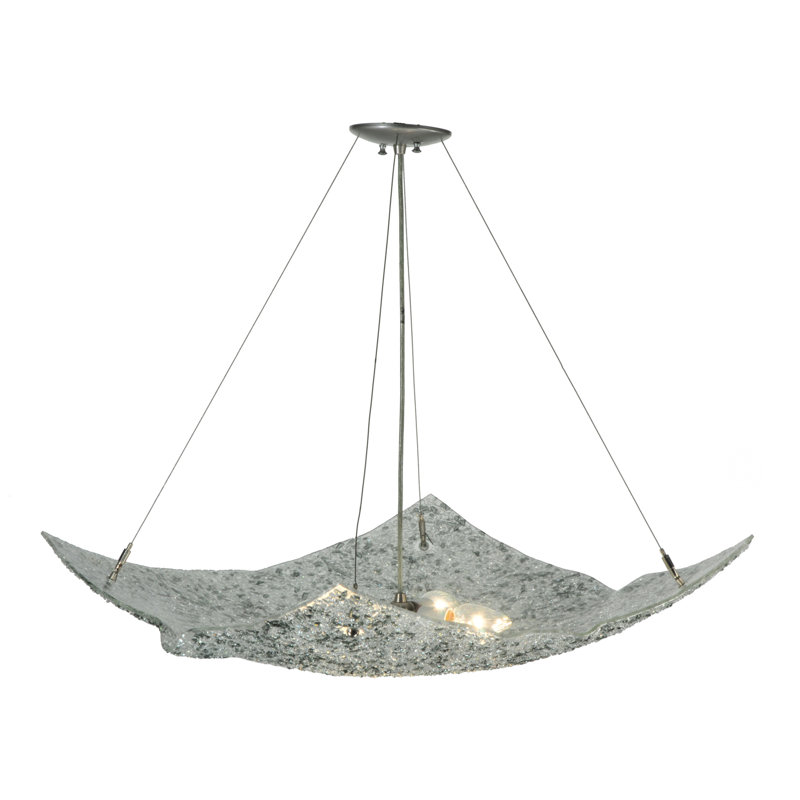 Metro Fusion 24" Nickel Frame LED Globe Chandelier
