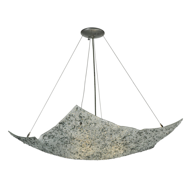Metro Fusion 24" Nickel Frame LED Globe Chandelier
