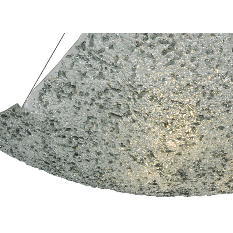 Metro Fusion 24" Nickel Frame LED Globe Chandelier