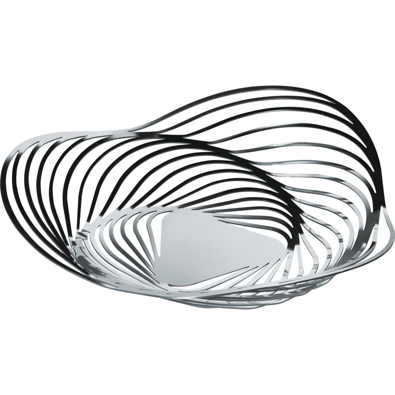 Large Stainless Steel Concentric Design Table Centerpiece