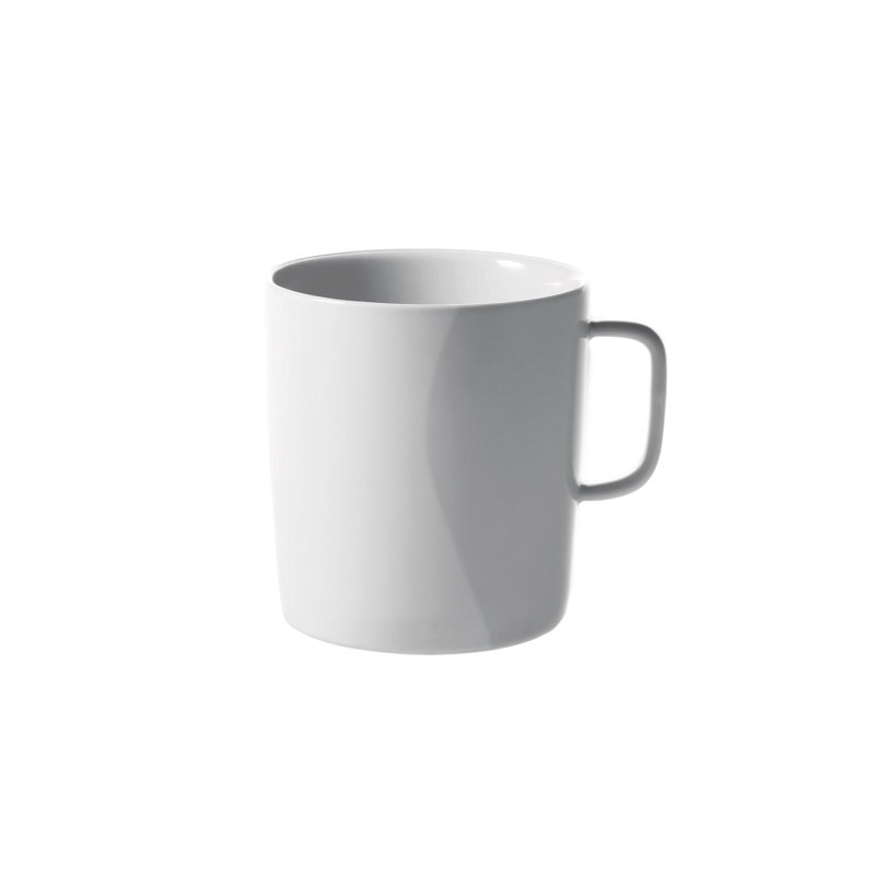 White Ceramic Microwave Safe Mug Set