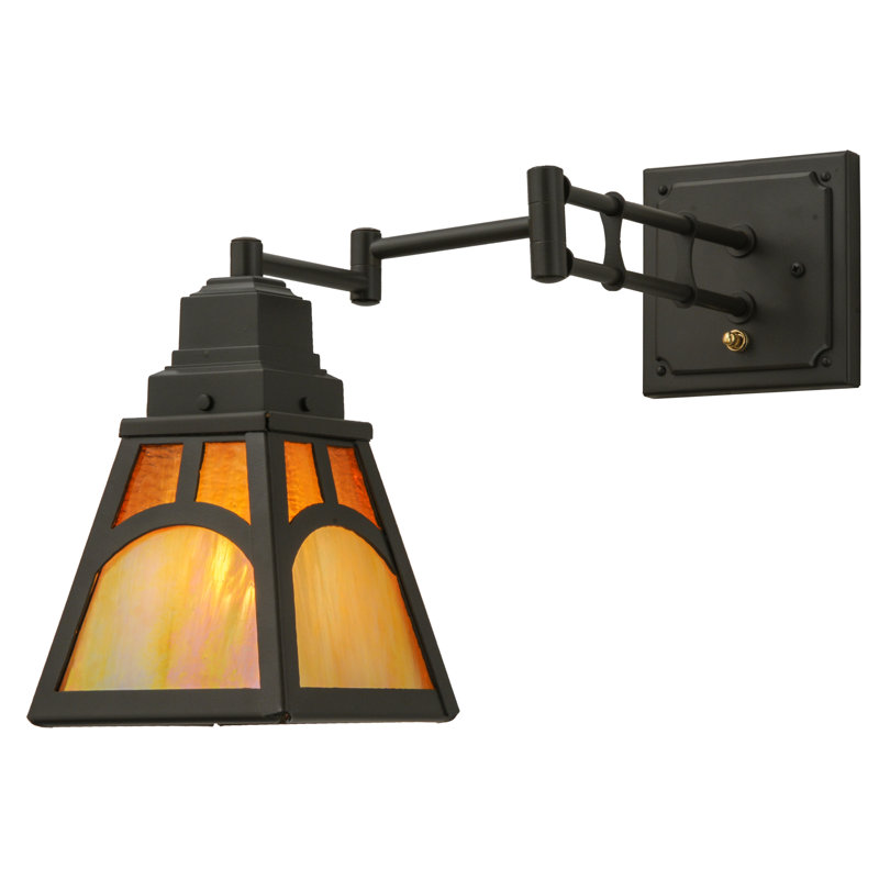 Mission Hill Adjustable Swing Arm Sconce in Timeless Bronze