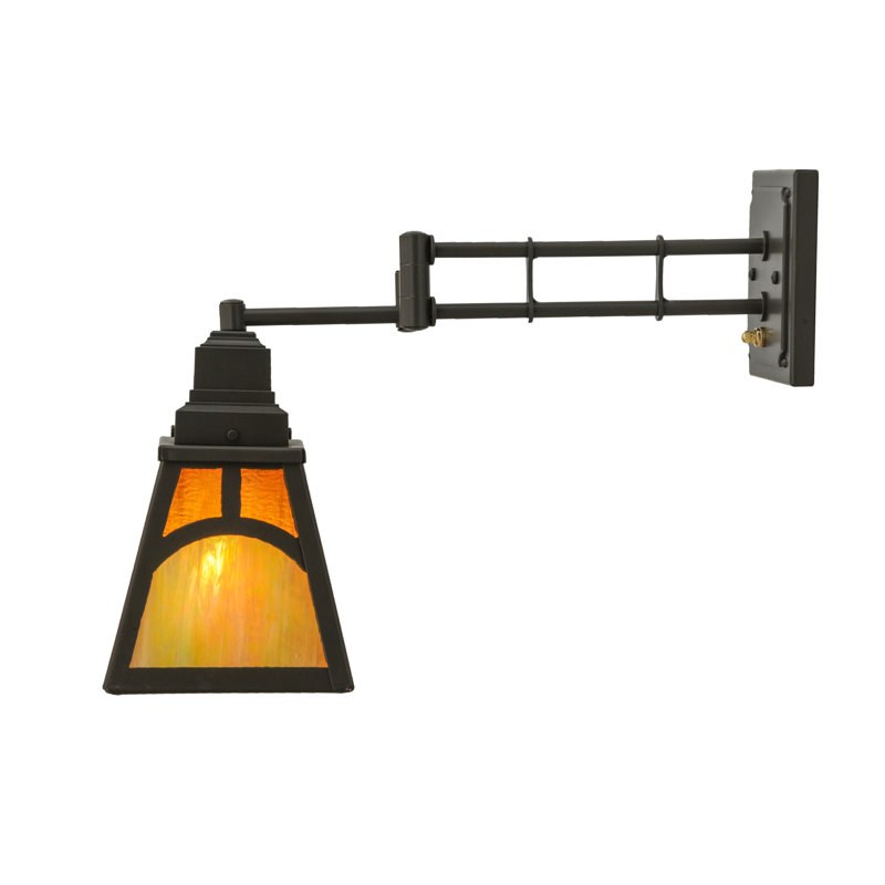 Mission Hill Adjustable Swing Arm Sconce in Timeless Bronze