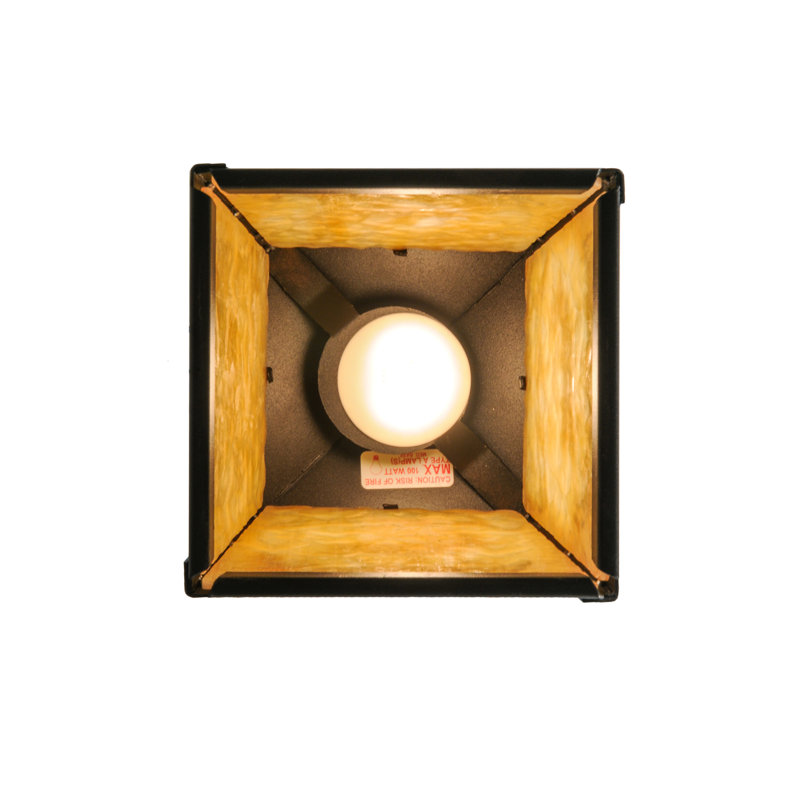 Black Glass Mini Indoor/Outdoor Energy Star Pendant Light