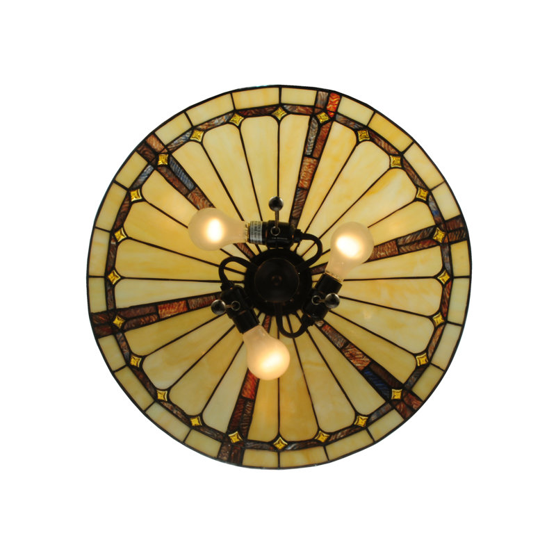 Belvidere Brown Finish 3-Light Globe LED Pendant