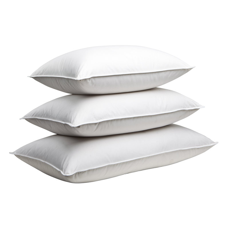 Standard Soft White Goose Down Hypoallergenic Pillow