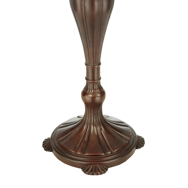 Ilona 23" Stained Glass and Bronze Table Lamp