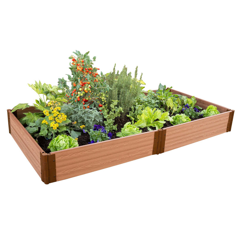 Classic Sienna Composite Raised Garden Bed 4' x 8' x 11"