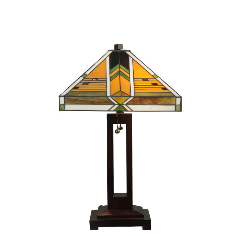 Abilene 22" Bronze Stained Glass Table Lamp