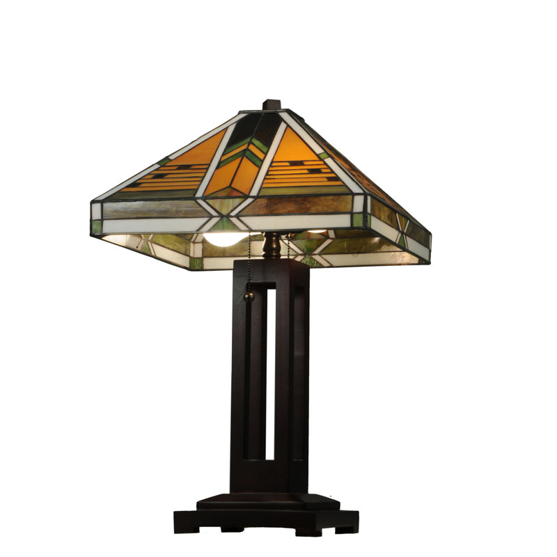 Abilene 22" Bronze Stained Glass Table Lamp