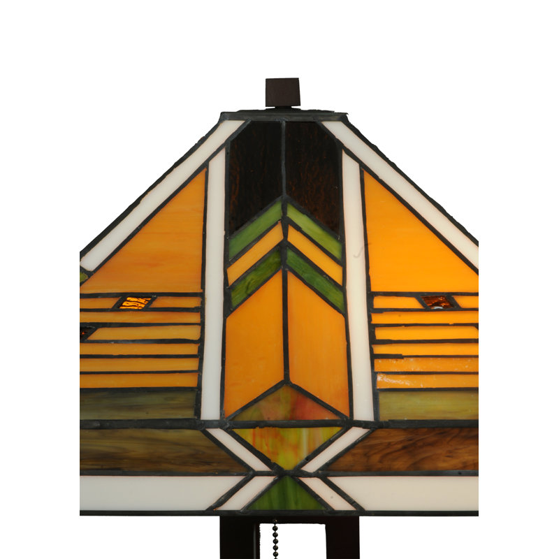 Abilene 22" Bronze Stained Glass Table Lamp